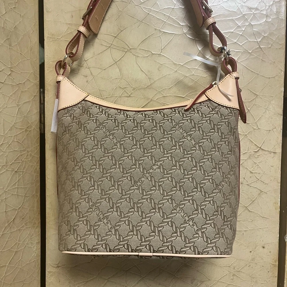 Dooney & Bourke Jacquard Maritime Hobo Sac Nwt - Picture 9 of 12